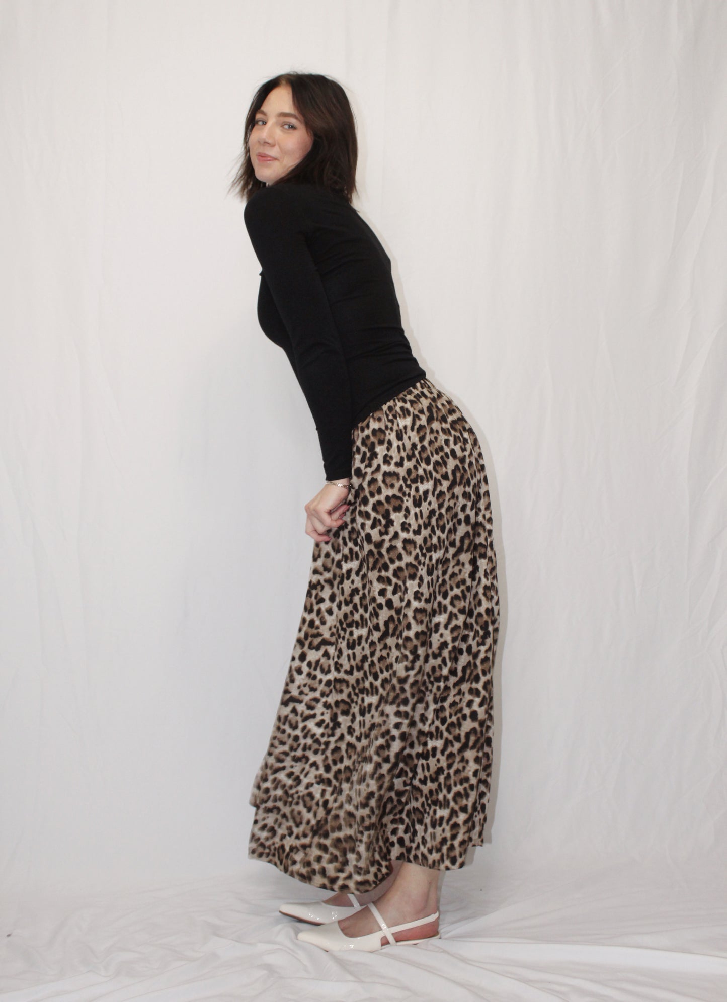 Gabbi Leopard Maxi Skirt