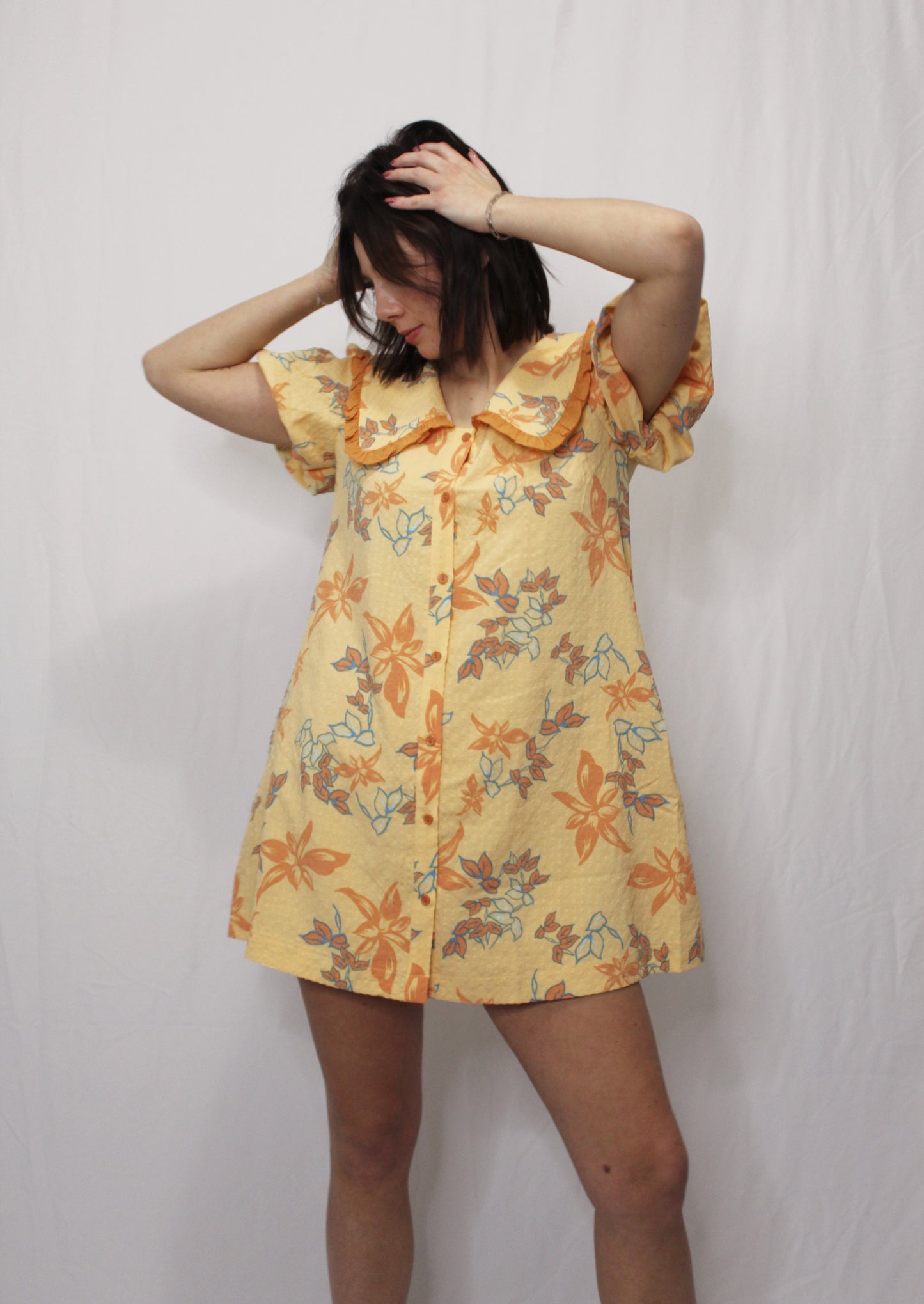 Give Me More Button Down Mini Dress