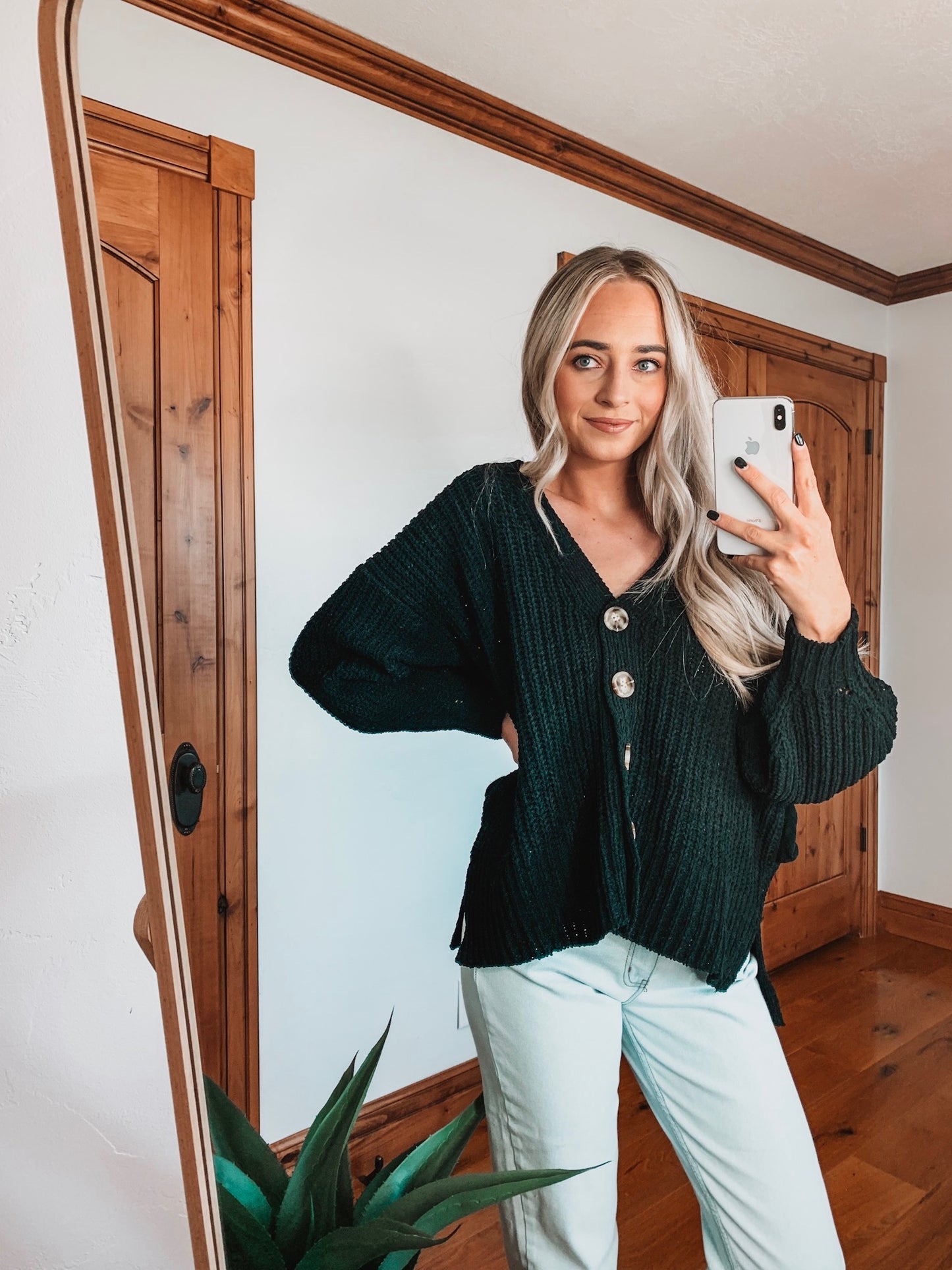 Oversized Button Up Knit Sweater (two colors)