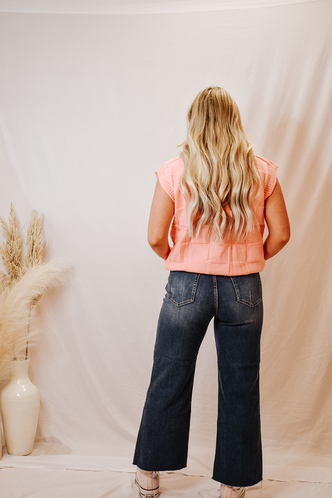 High Waisted Crop Flare Jeans