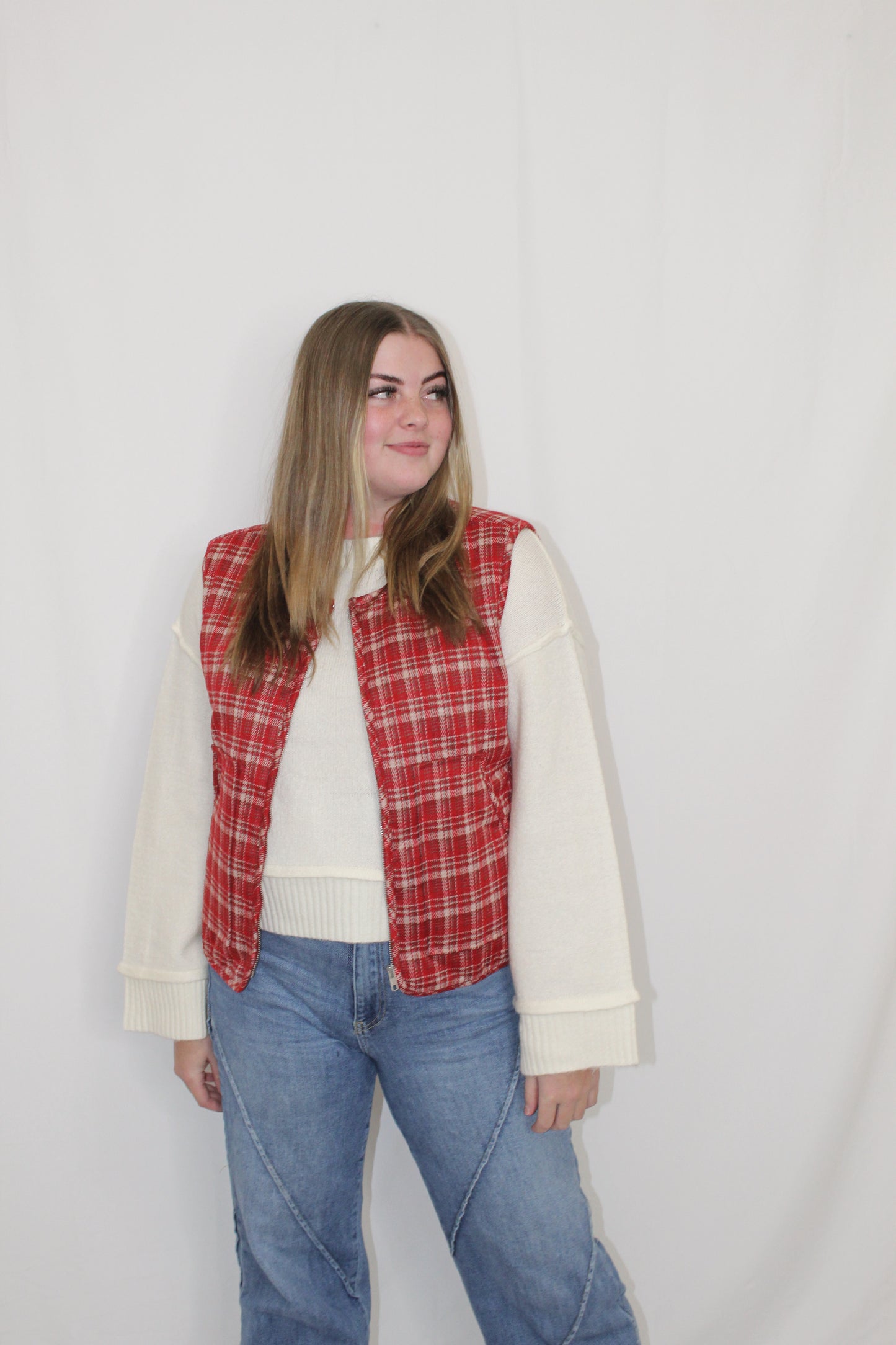 Margo Plaid Vest