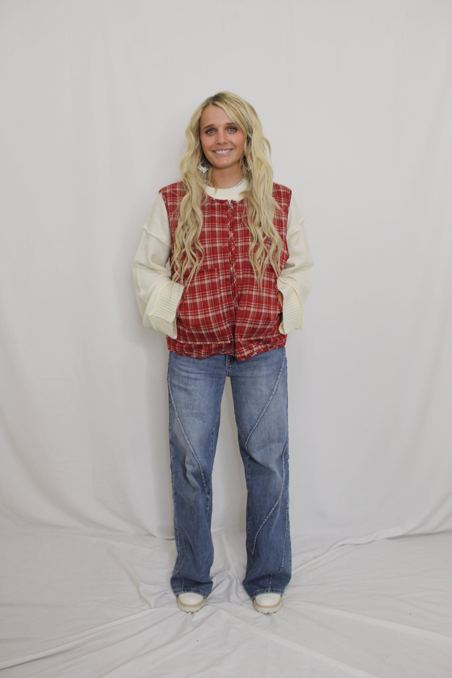 Margo Plaid Vest