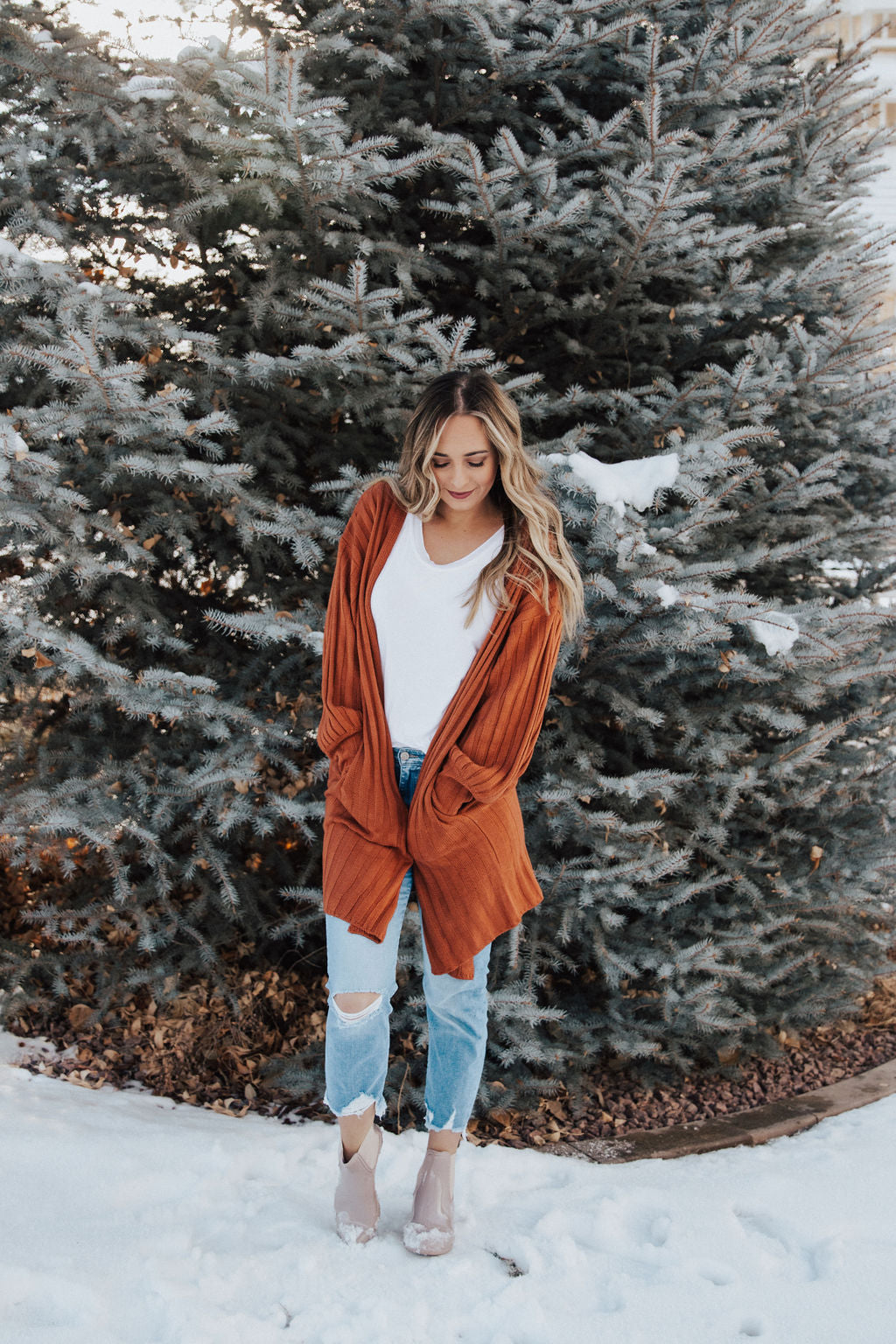 Burnt Orange Cardigan