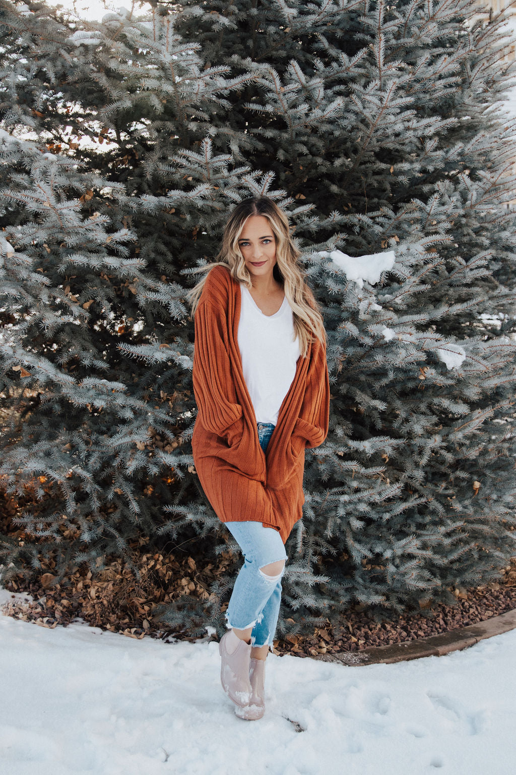 Burnt Orange Cardigan