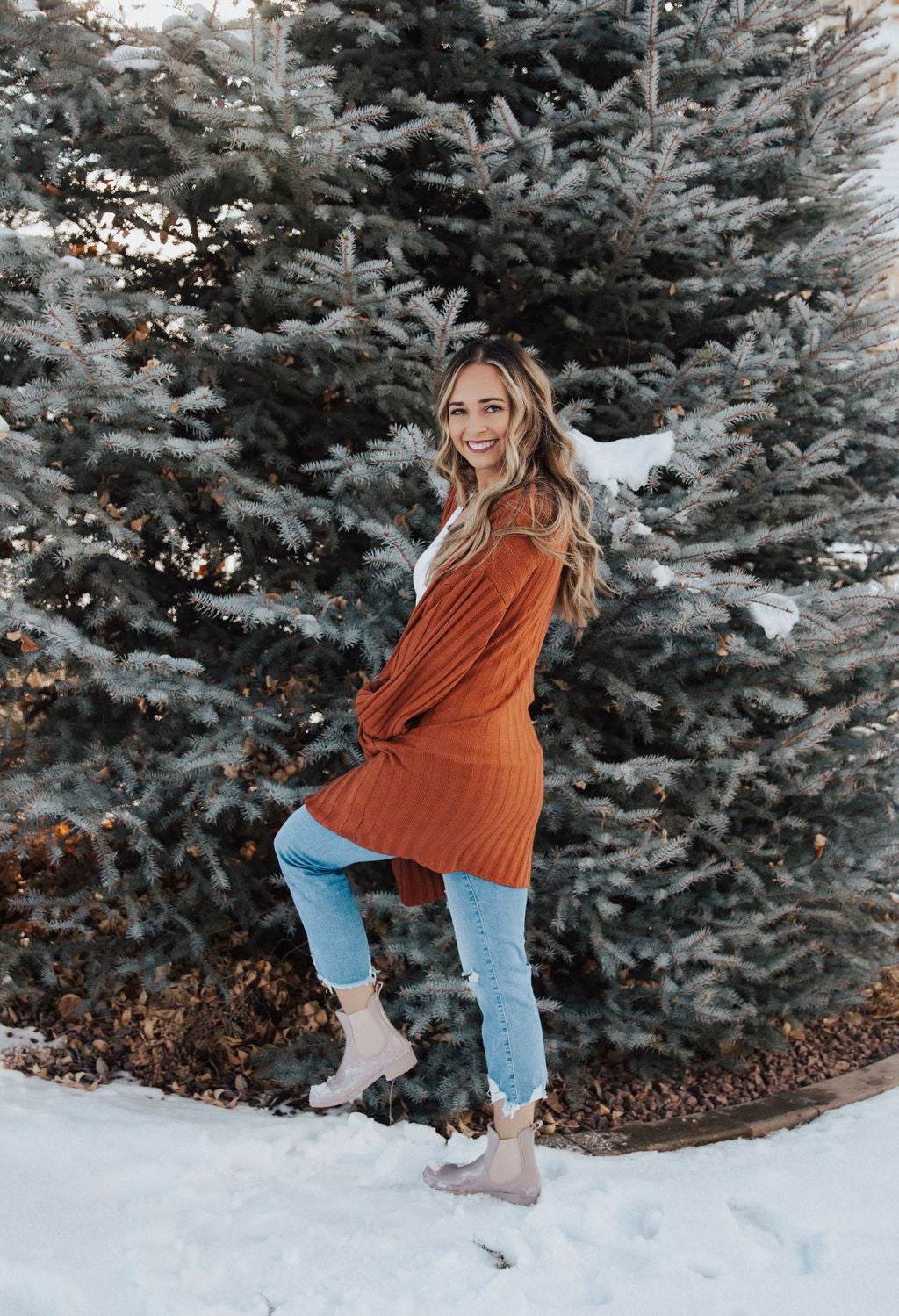 Burnt Orange Cardigan