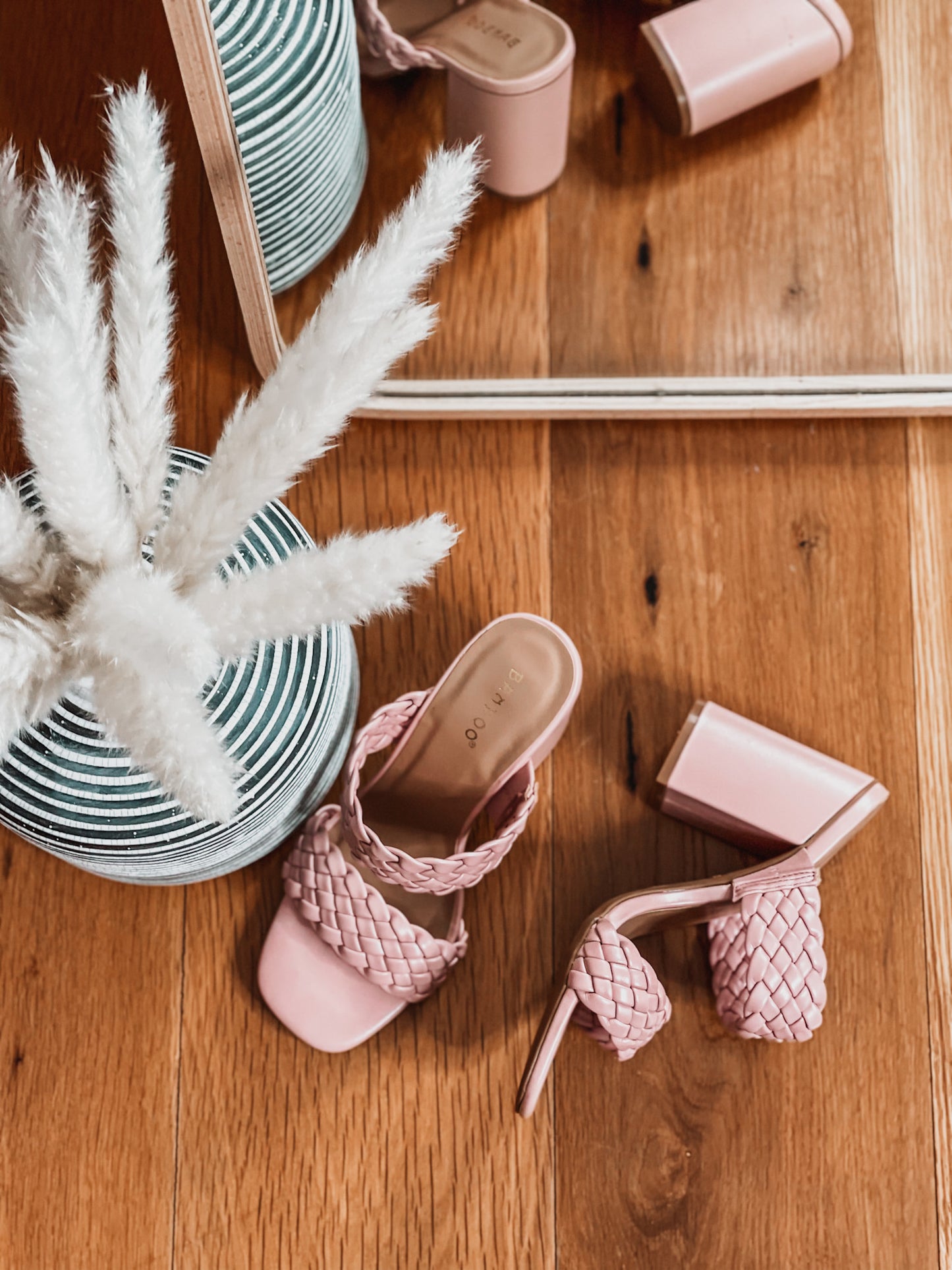 Braided Blush Heel