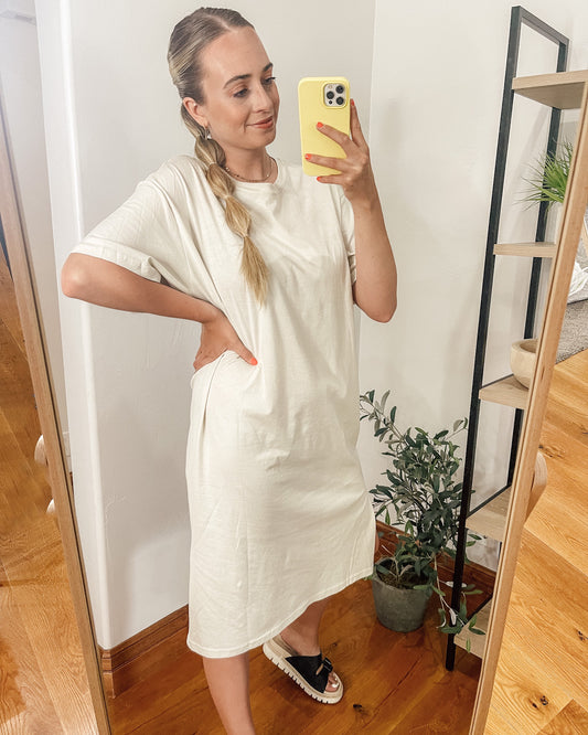 Bone Midi T-Shirt Dress